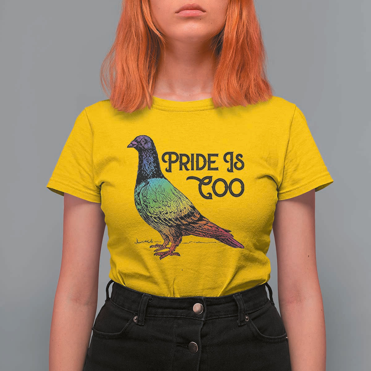 Pride Is Coo Pigeon T Shirt For Women Funny LGBTQ Pride Month