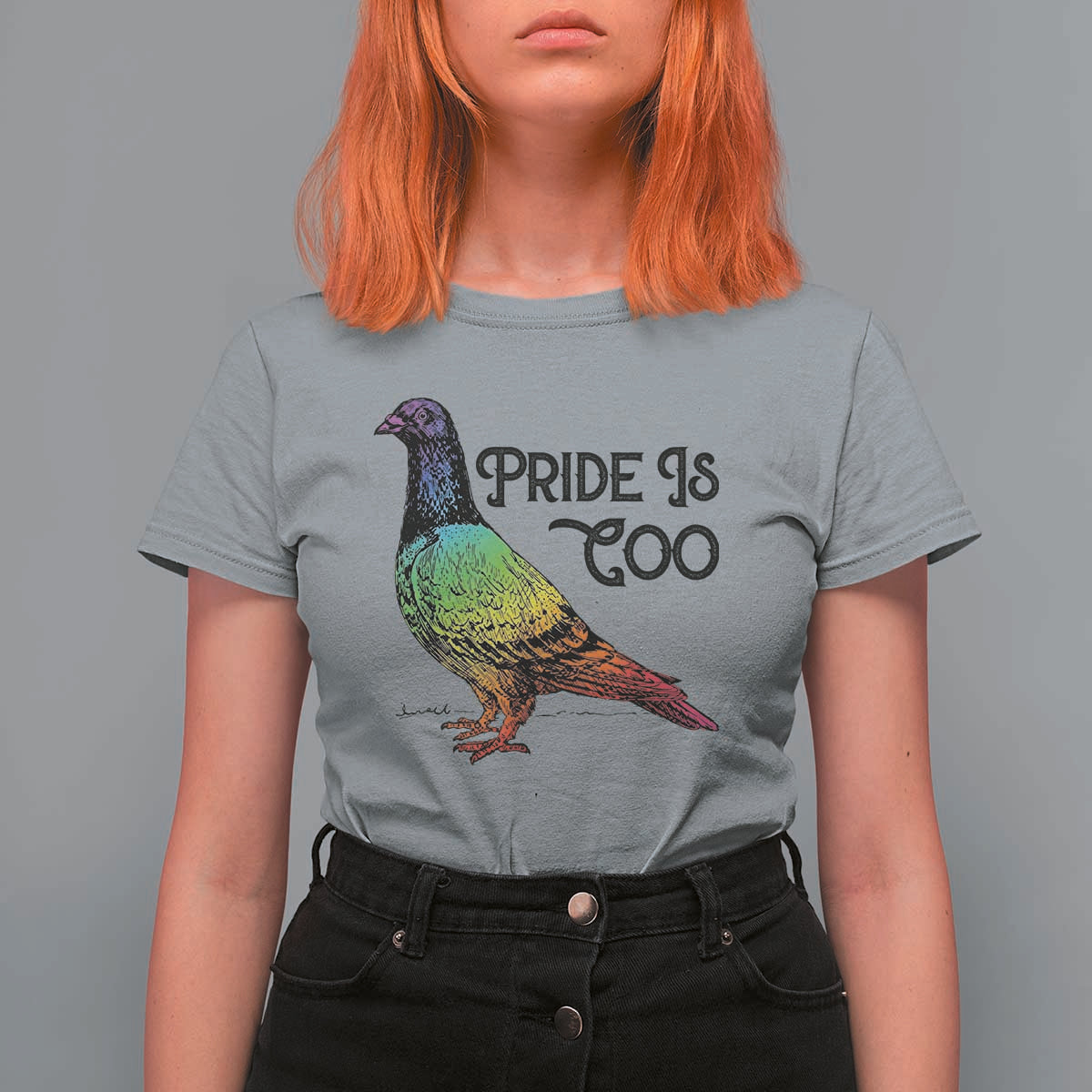 Pride Is Coo Pigeon T Shirt For Women Funny LGBTQ Pride Month