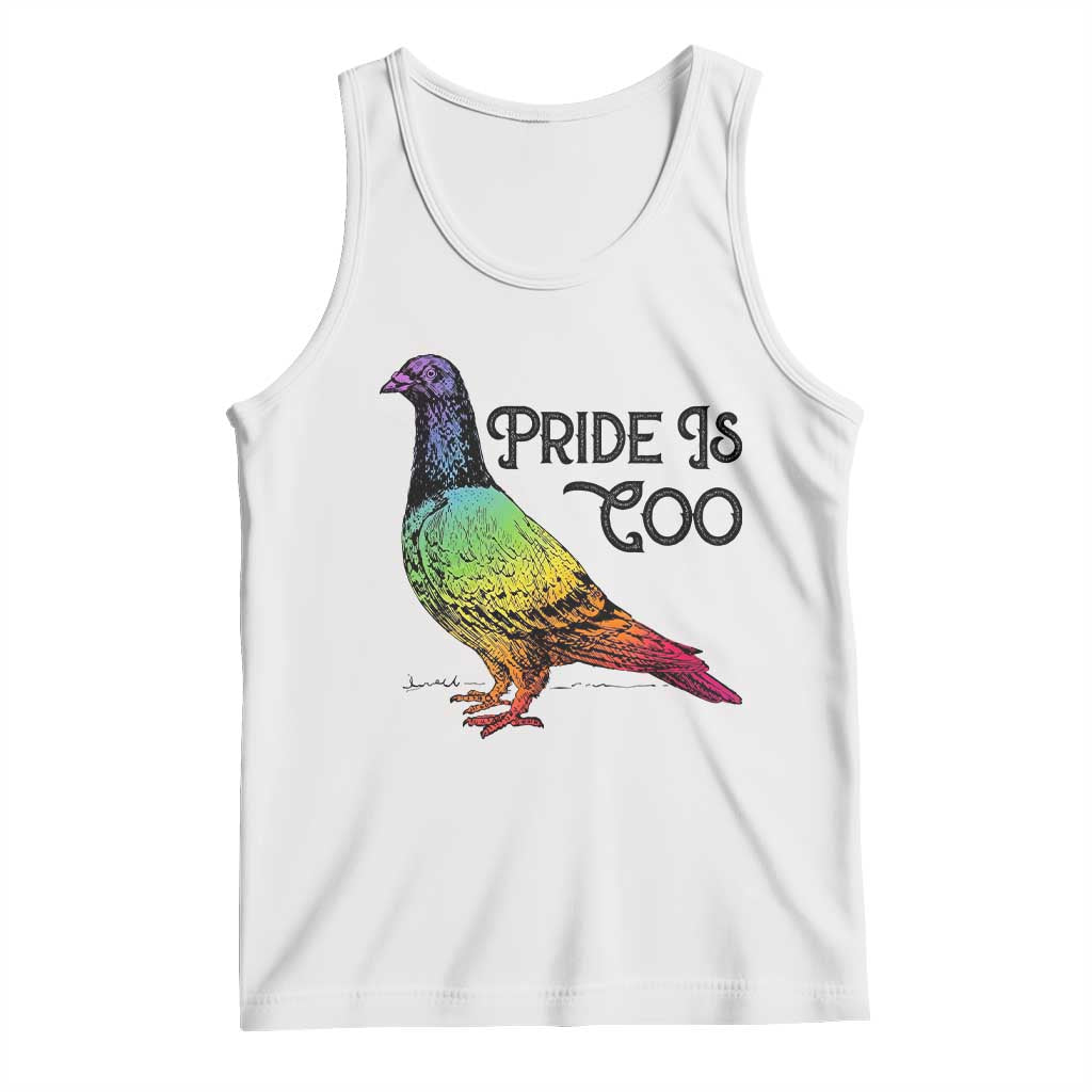 Pride Is Coo Pigeon Tank Top Funny LGBTQ Pride Month