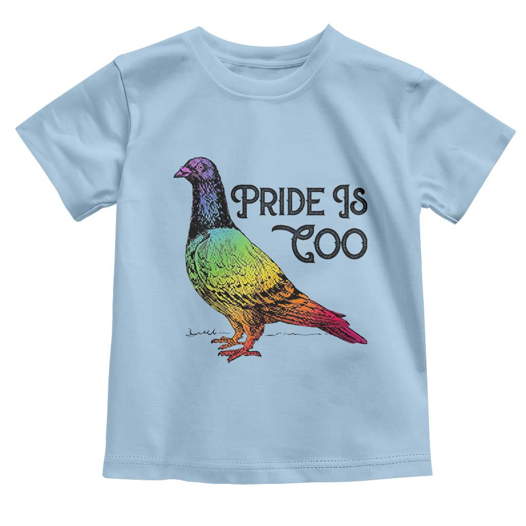 Pride Is Coo Pigeon Toddler T Shirt Funny LGBTQ Pride Month