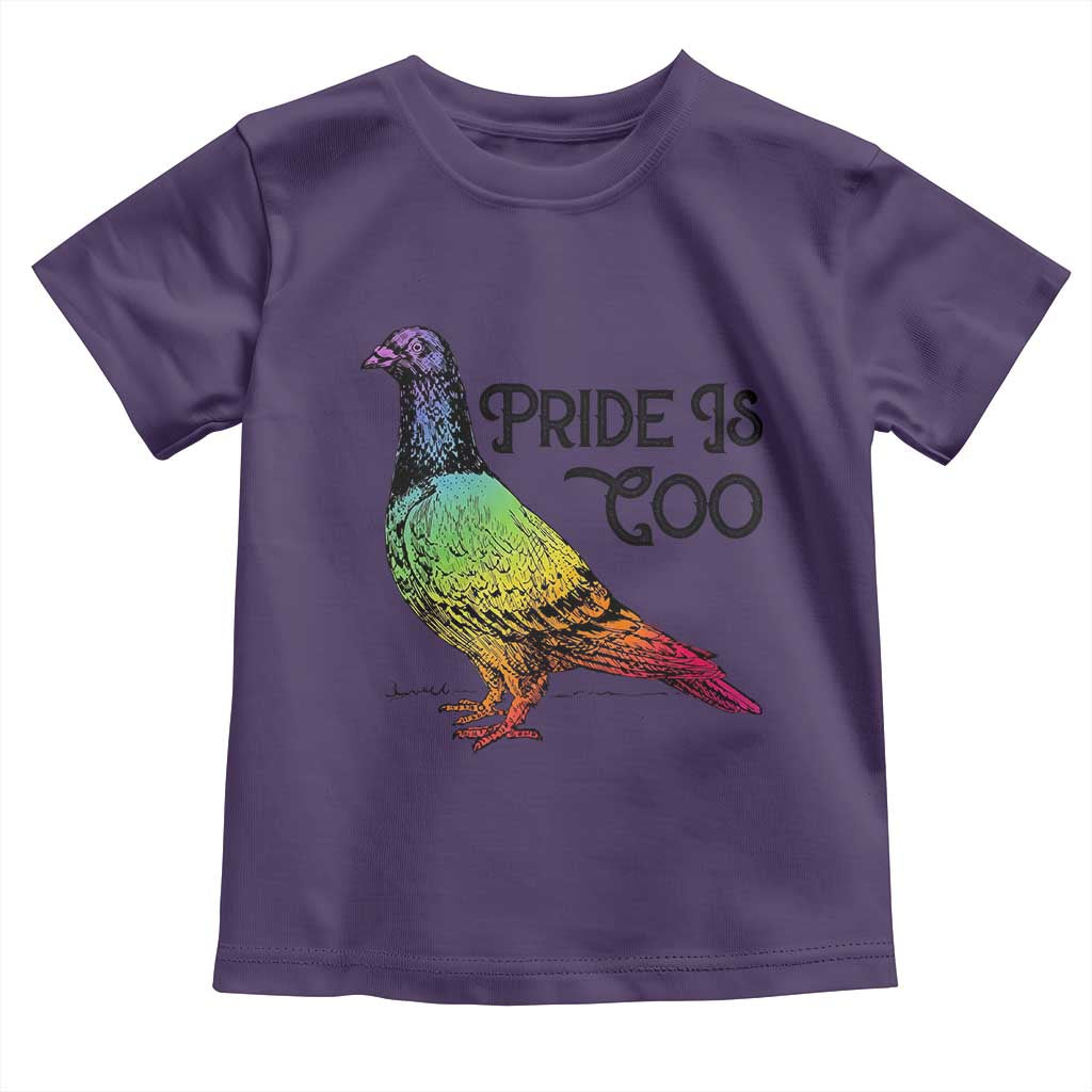 Pride Is Coo Pigeon Toddler T Shirt Funny LGBTQ Pride Month