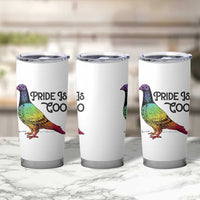 Pride Is Coo Pigeon Tumbler Cup Funny LGBTQ Pride Month