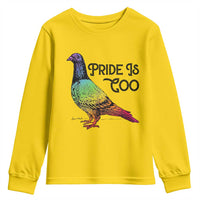 Pride Is Coo Pigeon Youth Sweatshirt Funny LGBTQ Pride Month