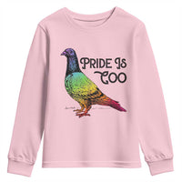 Pride Is Coo Pigeon Youth Sweatshirt Funny LGBTQ Pride Month