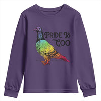 Pride Is Coo Pigeon Youth Sweatshirt Funny LGBTQ Pride Month