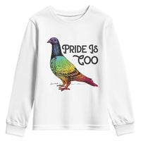 Pride Is Coo Pigeon Youth Sweatshirt Funny LGBTQ Pride Month