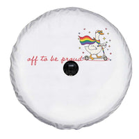Silly Goose LGBTQ Pride Spare Tire Cover Off To Be Proud