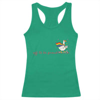Silly Goose LGBTQ Pride Racerback Tank Top Off To Be Proud