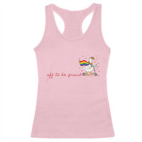 Silly Goose LGBTQ Pride Racerback Tank Top Off To Be Proud