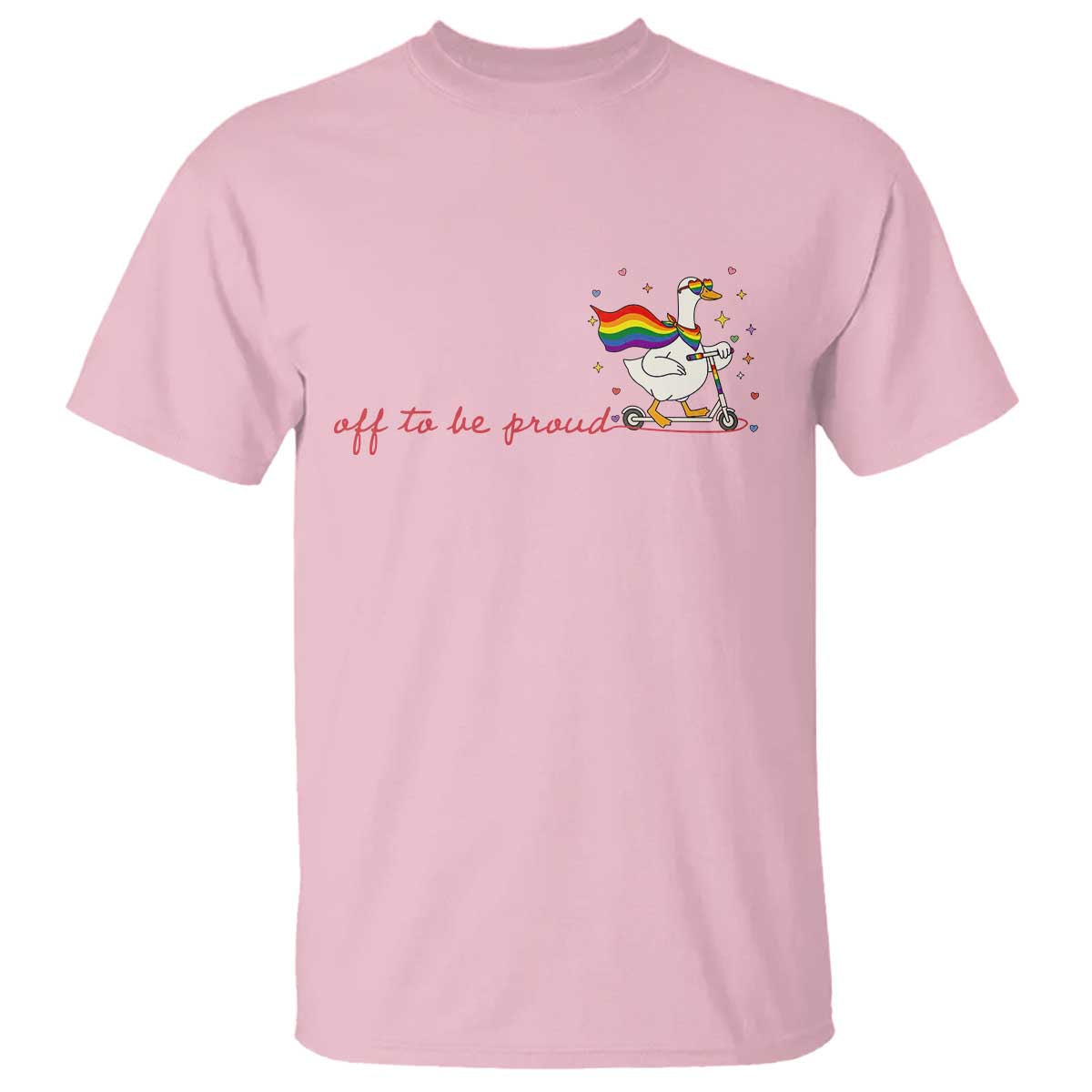 Silly Goose LGBTQ Pride T Shirt Off To Be Proud