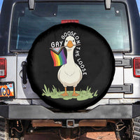 Silly Goose LGBTQ Rainbow Spare Tire Cover Funny Gay Pride Month