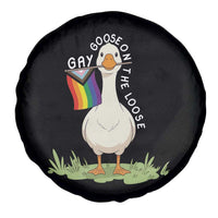 Silly Goose LGBTQ Rainbow Spare Tire Cover Funny Gay Pride Month