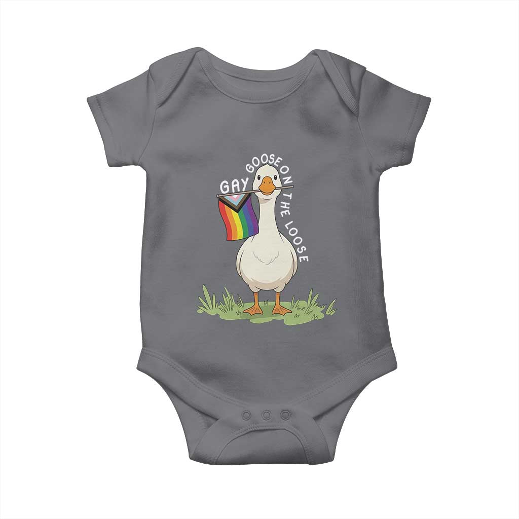 Silly Goose LGBTQ Rainbow Baby Onesie Funny Gay Pride Month
