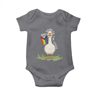 Silly Goose LGBTQ Rainbow Baby Onesie Funny Gay Pride Month