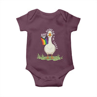 Silly Goose LGBTQ Rainbow Baby Onesie Funny Gay Pride Month