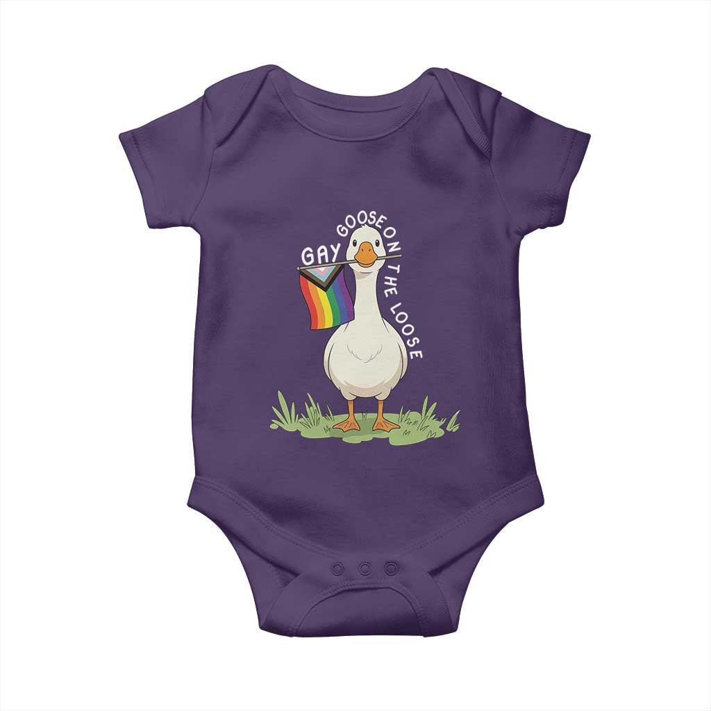 Silly Goose LGBTQ Rainbow Baby Onesie Funny Gay Pride Month
