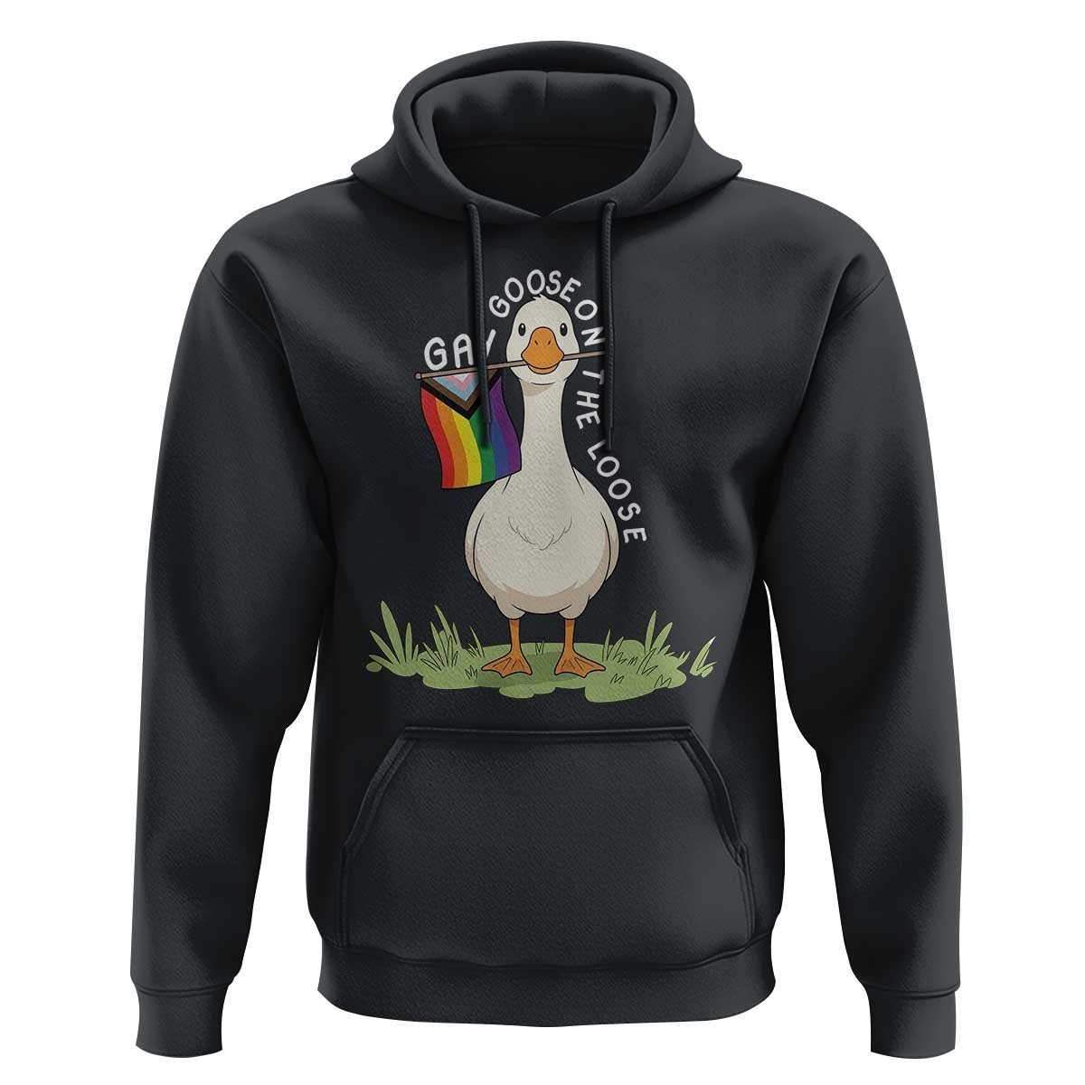 Silly Goose LGBTQ Rainbow Hoodie Funny Gay Pride Month