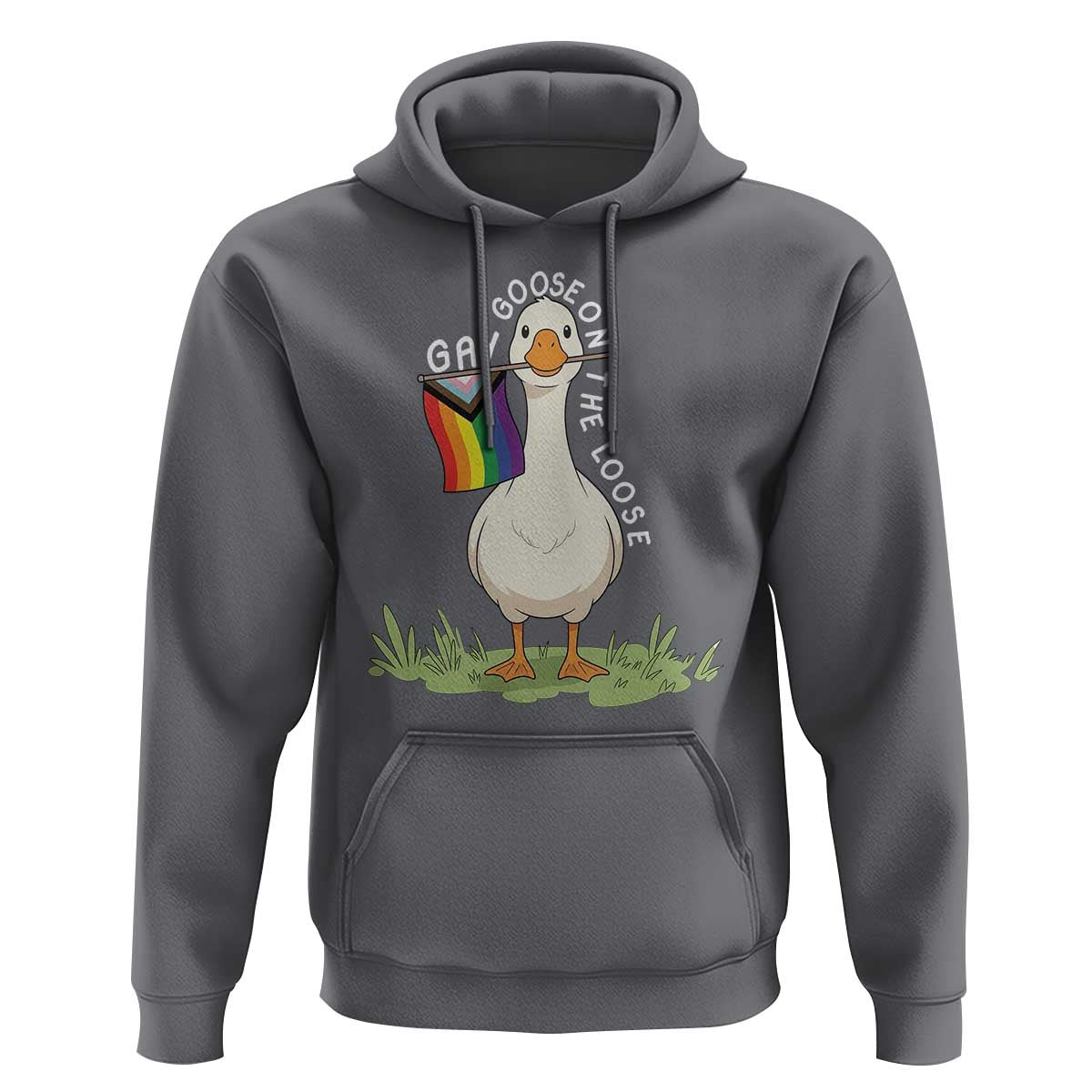 Silly Goose LGBTQ Rainbow Hoodie Funny Gay Pride Month