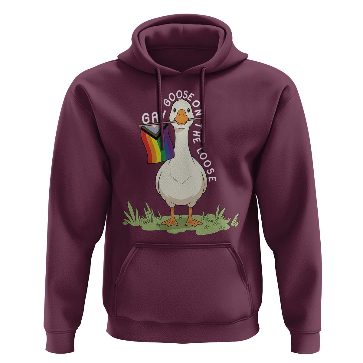 Silly Goose LGBTQ Rainbow Hoodie Funny Gay Pride Month