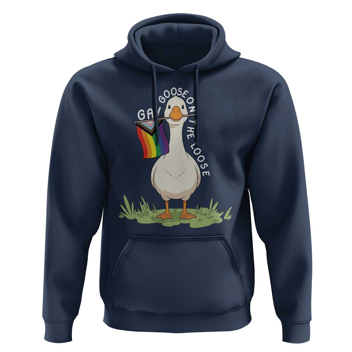 Silly Goose LGBTQ Rainbow Hoodie Funny Gay Pride Month