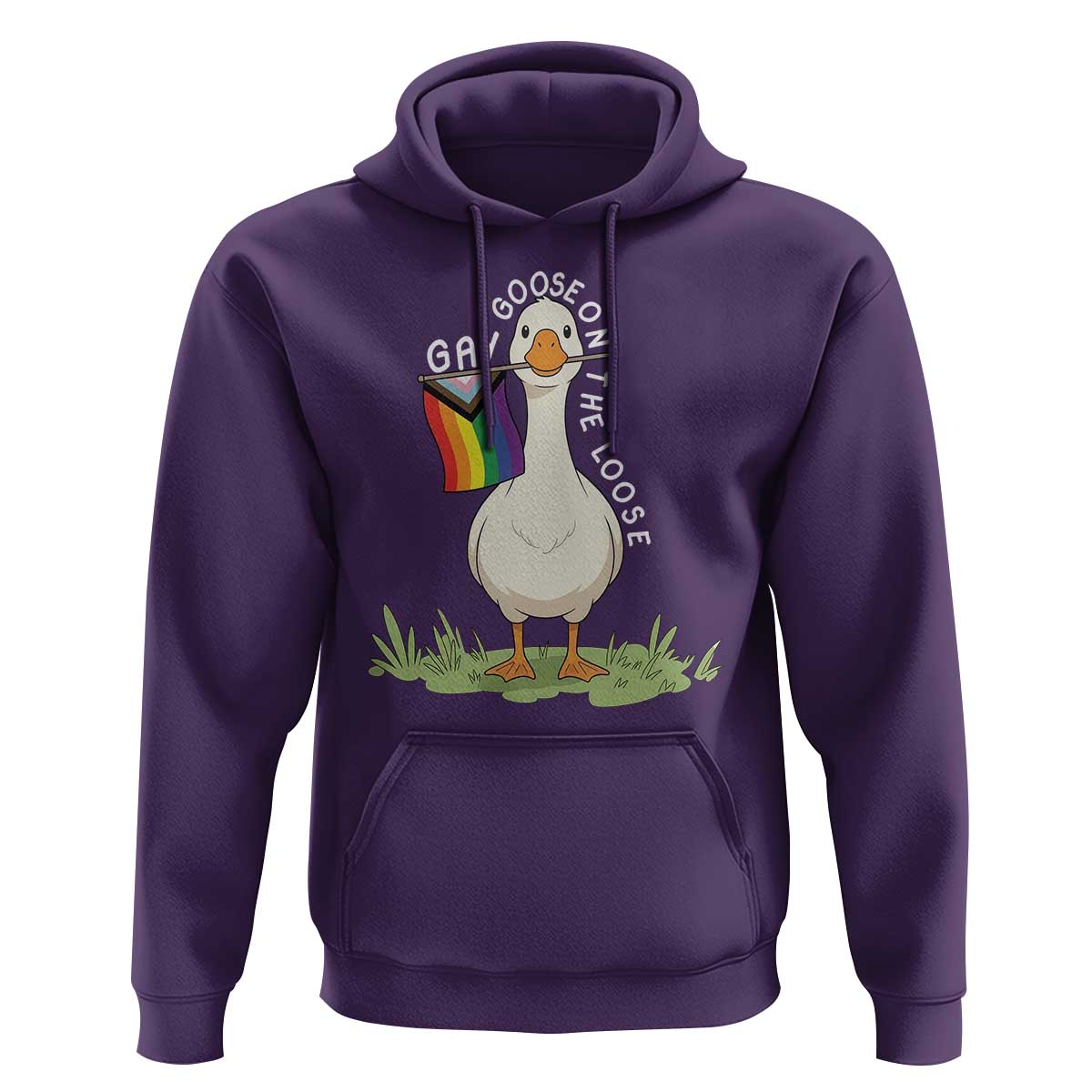 Silly Goose LGBTQ Rainbow Hoodie Funny Gay Pride Month