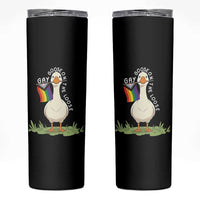 Silly Goose LGBTQ Rainbow Skinny Tumbler Funny Gay Pride Month
