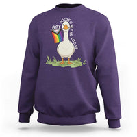 Silly Goose LGBTQ Rainbow Sweatshirt Funny Gay Pride Month
