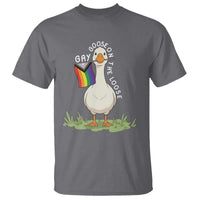 Silly Goose LGBTQ Rainbow T Shirt Funny Gay Pride Month