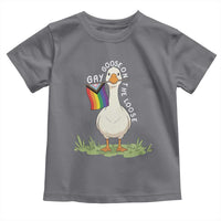 Silly Goose LGBTQ Rainbow Toddler T Shirt Funny Gay Pride Month