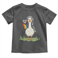 Silly Goose LGBTQ Rainbow Toddler T Shirt Funny Gay Pride Month