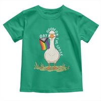 Silly Goose LGBTQ Rainbow Toddler T Shirt Funny Gay Pride Month