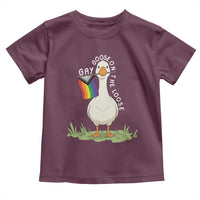 Silly Goose LGBTQ Rainbow Toddler T Shirt Funny Gay Pride Month
