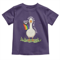 Silly Goose LGBTQ Rainbow Toddler T Shirt Funny Gay Pride Month