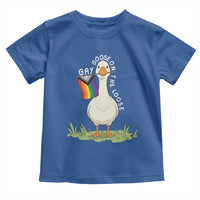 Silly Goose LGBTQ Rainbow Toddler T Shirt Funny Gay Pride Month