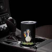 Silly Goose LGBTQ Rainbow Tumbler Cup Funny Gay Pride Month