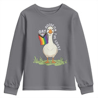 Silly Goose LGBTQ Rainbow Youth Sweatshirt Funny Gay Pride Month