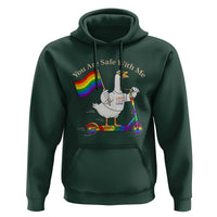 You Are Safe With Me Hoodie LGBTQ Pride Goose Rainbow