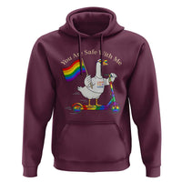 You Are Safe With Me Hoodie LGBTQ Pride Goose Rainbow