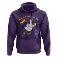 You Are Safe With Me Hoodie LGBTQ Pride Goose Rainbow