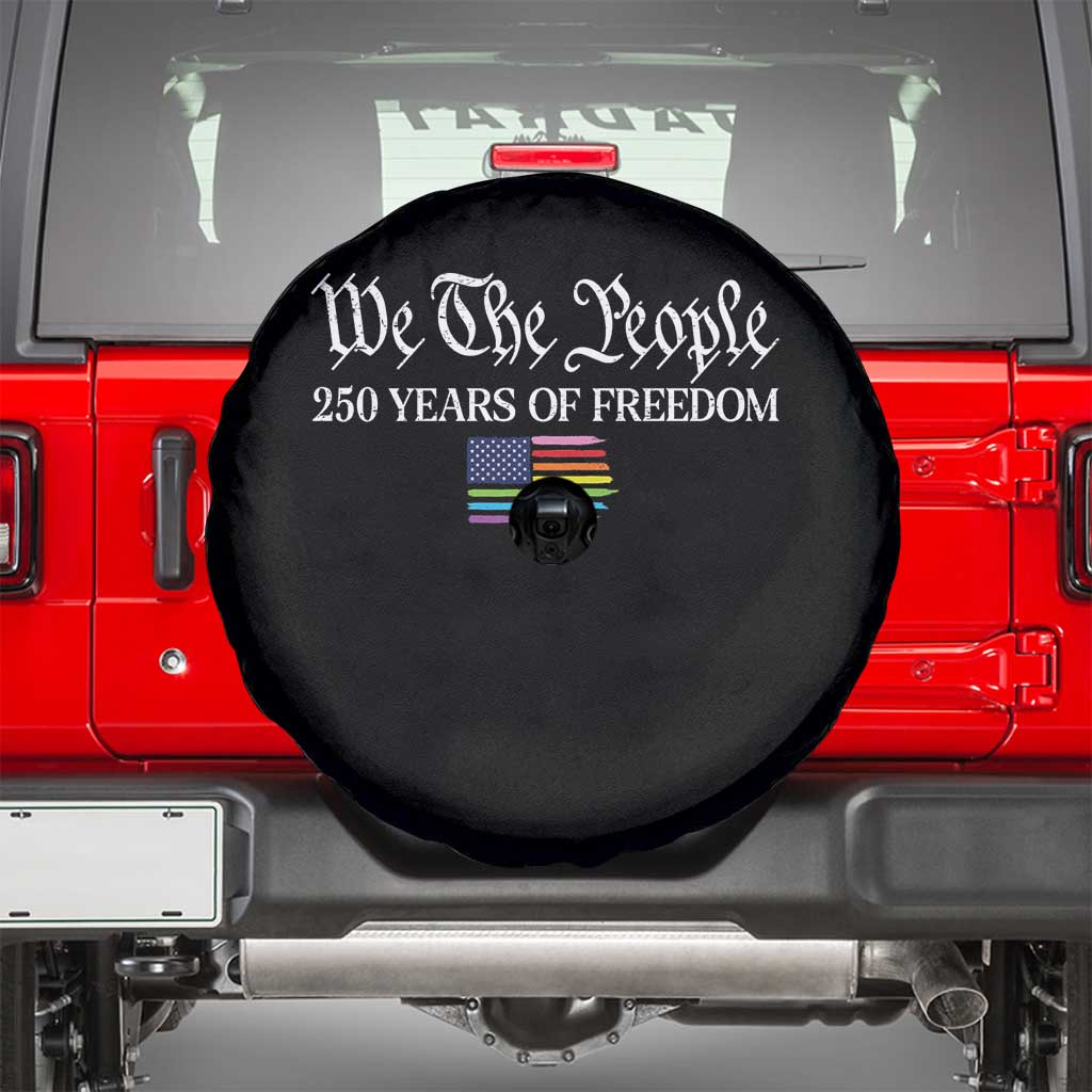 We The People Means Everyone Spare Tire Cover LGBTQ Gay Pride Rainbow Flags