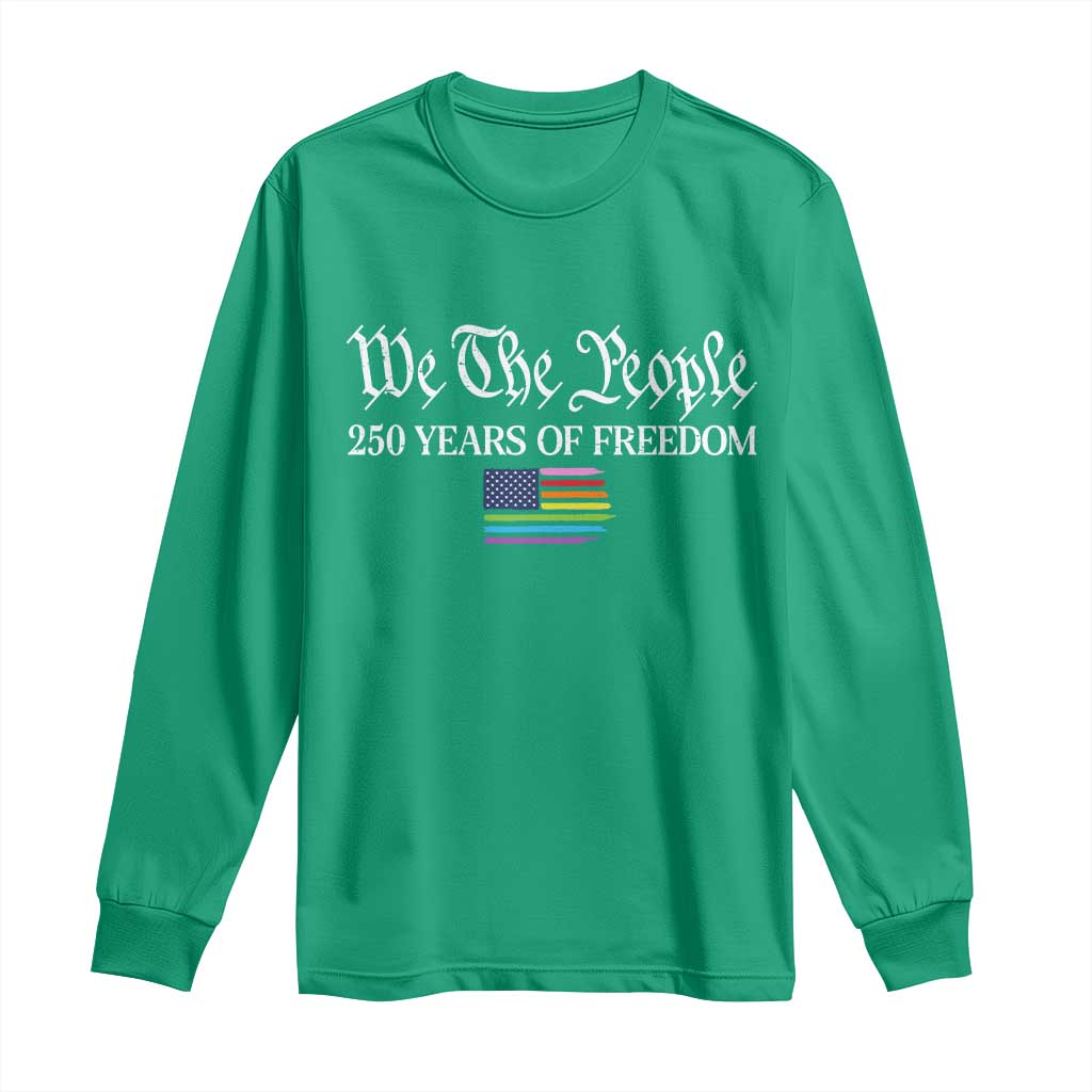 We The People Means Everyone Long Sleeve Shirt LGBTQ Gay Pride Rainbow Flags