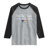 We The People Means Everyone Raglan Shirt LGBTQ Gay Pride Rainbow Flags