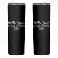 We The People Means Everyone Skinny Tumbler LGBTQ Gay Pride Rainbow Flags