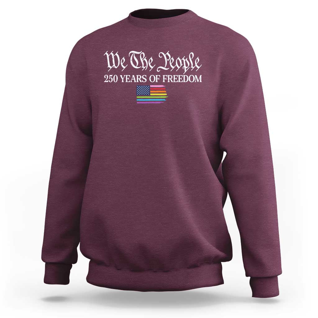 We The People Means Everyone Sweatshirt LGBTQ Gay Pride Rainbow Flags