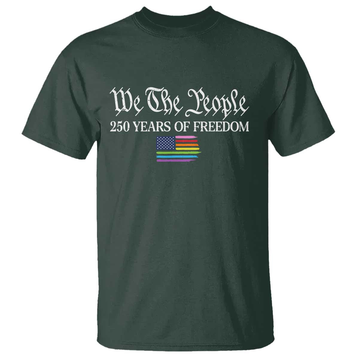 We The People Means Everyone T Shirt LGBTQ Gay Pride Rainbow Flags