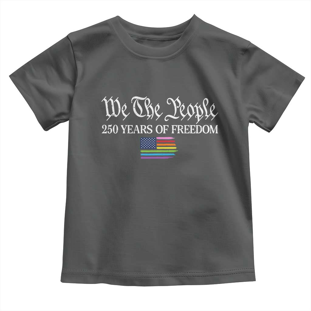 We The People Means Everyone Toddler T Shirt LGBTQ Gay Pride Rainbow Flags