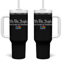 We The People Means Everyone Tumbler With Handle LGBTQ Gay Pride Rainbow Flags
