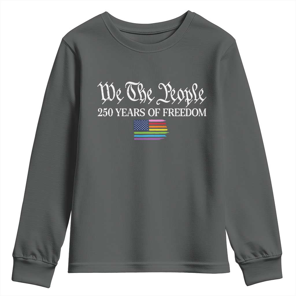 We The People Means Everyone Youth Sweatshirt LGBTQ Gay Pride Rainbow Flags