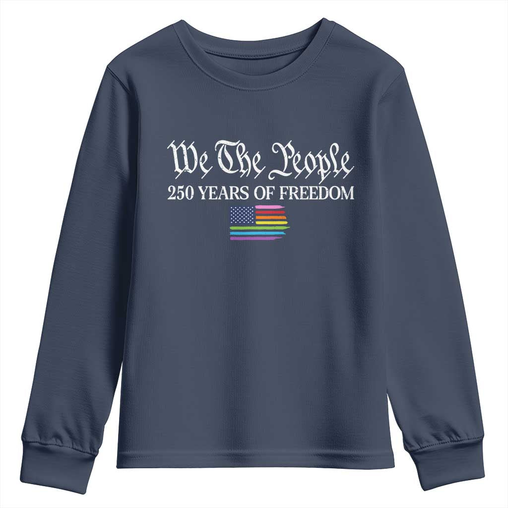 We The People Means Everyone Youth Sweatshirt LGBTQ Gay Pride Rainbow Flags