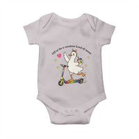 Off To Be Rainbow Kind Of Mom Baby Onesie LGBTQ Goose Mom Rainbow